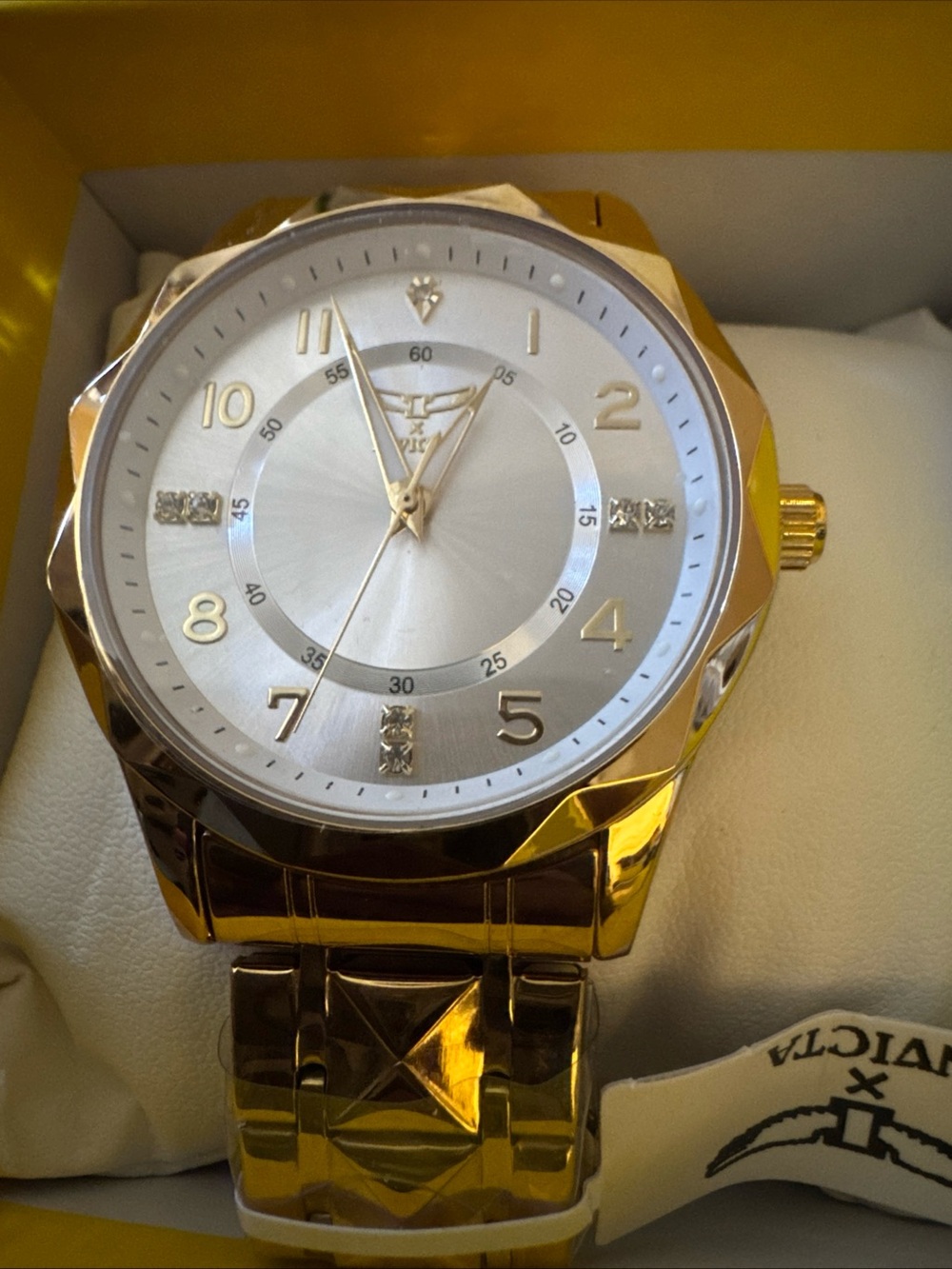 Invicta Men’s Specialty 41mm Gold-Tone Quartz Watch (Model: 69018)